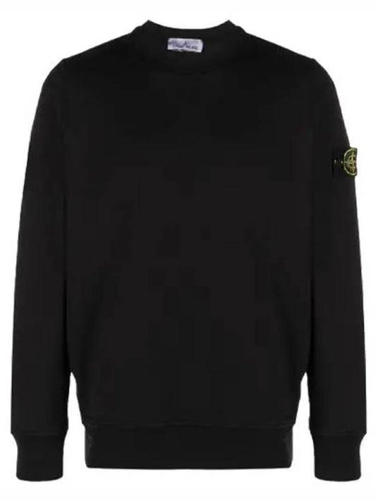 Compass Patch Crew Neck Sweatshirt Black - STONE ISLAND - BALAAN 2