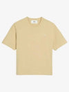 Alexandre Mattiussi Print Short Sleeve T Shirt Yellow - AMI - BALAAN 3