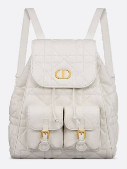 Caro Macrocannage Calfskin Medium Backpack Latte - DIOR - BALAAN 2