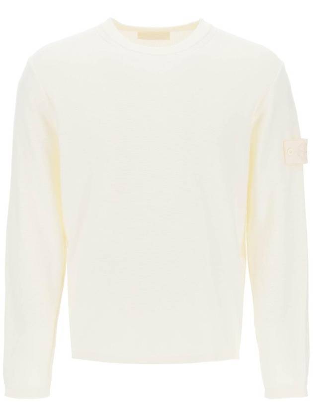 Ghost Piece Knit Top White - STONE ISLAND - BALAAN 1