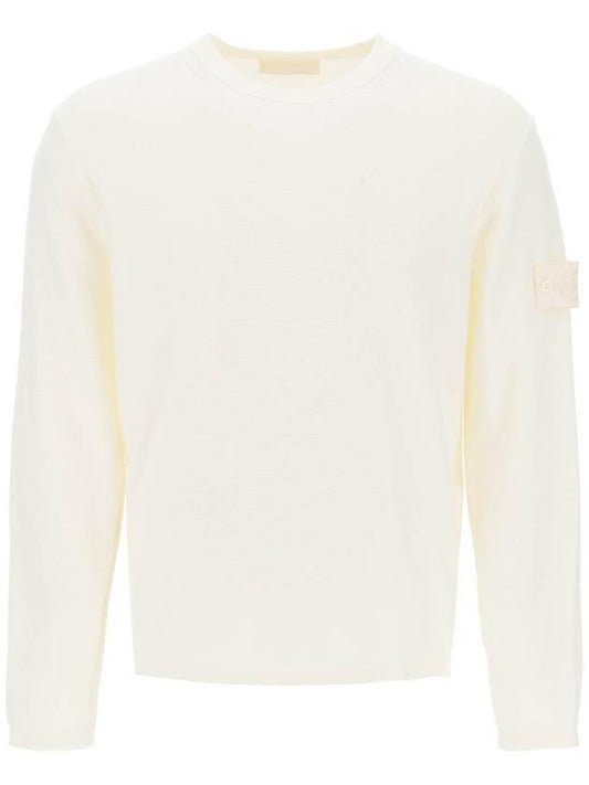 Ghost Piece Knit Top White - STONE ISLAND - BALAAN 1