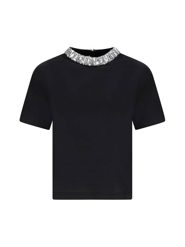 T-SHIRT EMBROIDERIES JERSEY COTTON - VALENTINO - BALAAN 1