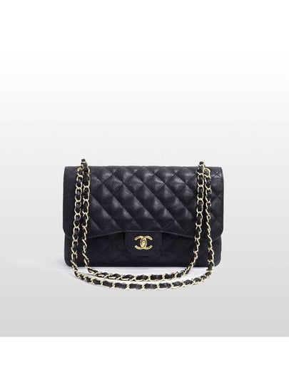 Chanel Caviar Classic Large Jumbo Gold Shoulder Bag 19th A58600 - CHANEL - BALAAN 2