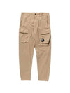 50 Fili Stretch Lens Wappen Cargo Straight Pants Beige - CP COMPANY - BALAAN 2