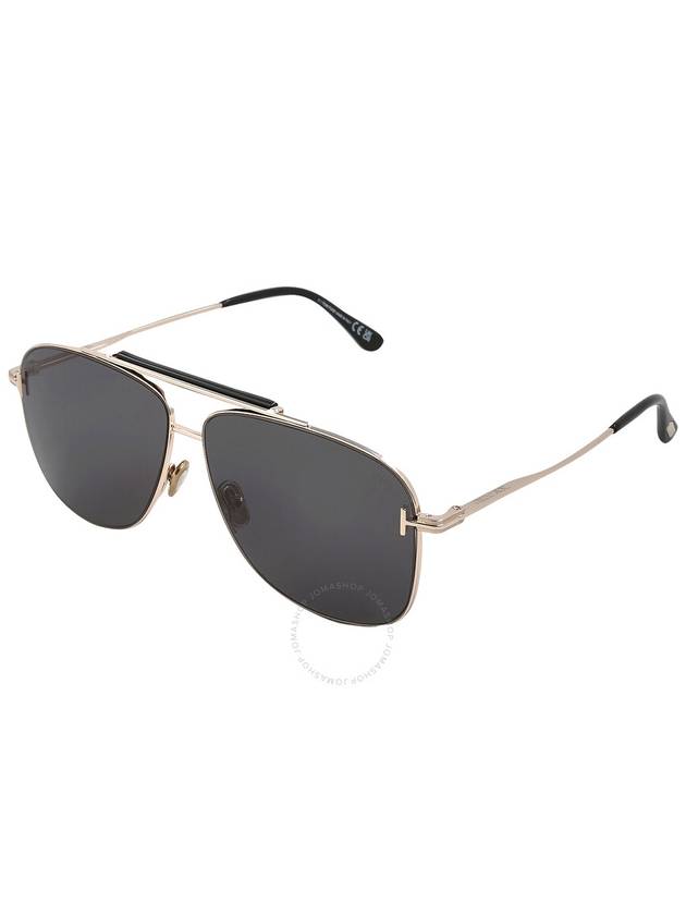 Eyewear Pilot Frame Tinted Sunglasses FT1017 - TOM FORD - BALAAN 4