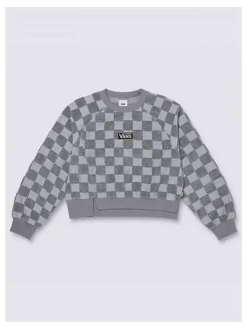 Official Spaced Out Crop Crew Sweater VN000GNZCSU1 - VANS - BALAAN 1