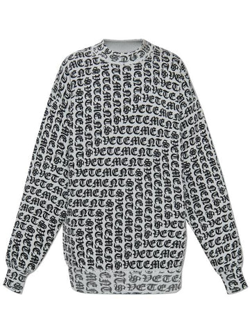 VETEMENTS Wool Sweater, Women's, Grey - VETEMENTS - BALAAN 1