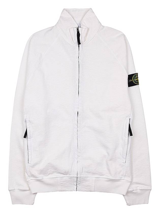 Garment Dyed OLD Treatment Zip Up Jacket White - STONE ISLAND - BALAAN 11