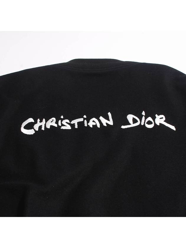 Tag Wool Blend Varsity Jacket Black - DIOR - BALAAN 6