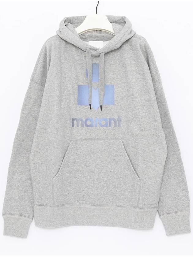 Miley Logo Print Hoodie Grey - ISABEL MARANT - BALAAN 2