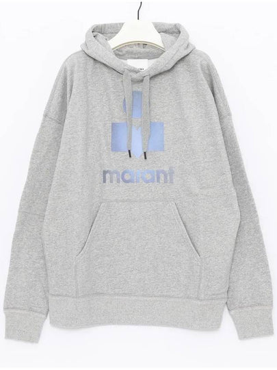 Miley Logo Print Hoodie Grey - ISABEL MARANT - BALAAN 2