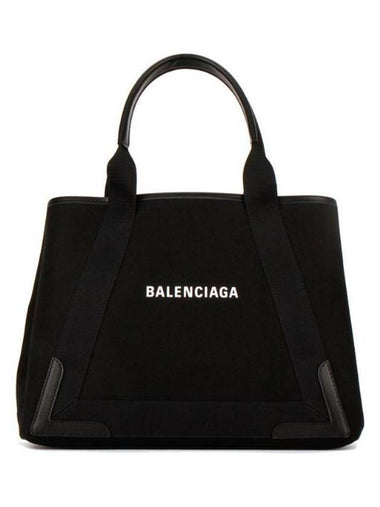 Cabas Logo Medium Tote Bag Black - BALENCIAGA - BALAAN 1