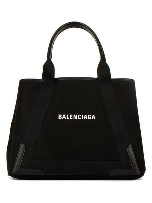 Logo Print Cabas Tote Bag Black - BALENCIAGA - BALAAN 1