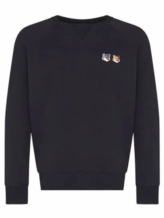 Double Fox Head Patch Classic Sweatshirt Anthracite - MAISON KITSUNE - BALAAN 2