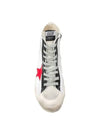 Francy Canvas Leather High Top Sneakers White - GOLDEN GOOSE - BALAAN 7