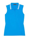 Women'S Tech Nylon Polo Sleeveless Blue - G/FORE - BALAAN 2