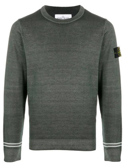 Fast Dye Airbrush Crewneck Knit Top Grey - STONE ISLAND - BALAAN 2