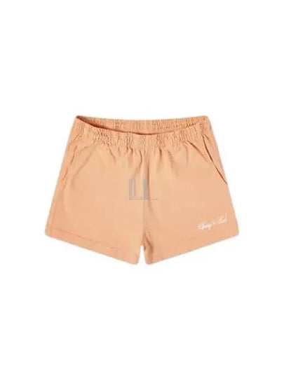 Logo Print Cotton Shorts Peach - SPORTY & RICH - BALAAN 2