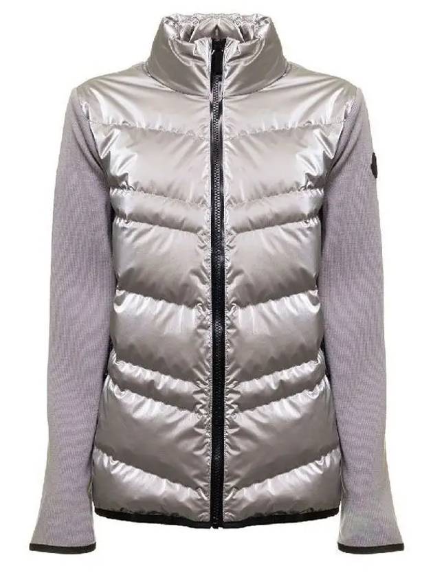 9B00008 M1131 915 Metallic Silver Gray Women’s Jacket - MONCLER - BALAAN 1