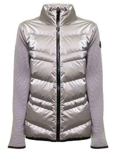 Metallic silver gray women s jacket 9B00008 M1131 915 - MONCLER - BALAAN 2