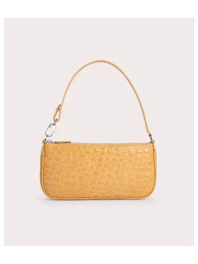 Rachel Circular Croco Embossed Leather Shoulder Bag Biscuit - BY FAR - BALAAN 2