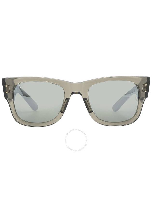 Eyewear Mega Wayfarer Square Sunglasses Transparent Green - RAY-BAN - BALAAN 2