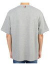 Cotton Oversized Pocket Short Sleeve T-Shirt Light Grey - THOM BROWNE - BALAAN 5