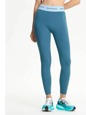 NBNSE4P042 WOMEN Slick 25 inch high rise leggings LBLUE - NEW BALANCE - BALAAN 1