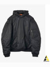 Sporty B Over Bomber Hoodie Black - BALENCIAGA - BALAAN 2