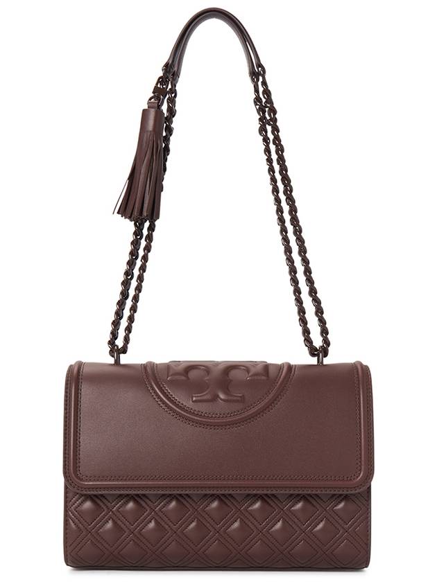 Fleming Chain Shoulder Bag Brown - TORY BURCH - BALAAN 2