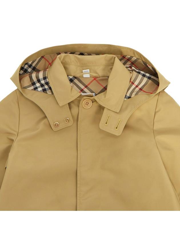 Kids Hooded Trench Coat Beige - BURBERRY - BALAAN 6