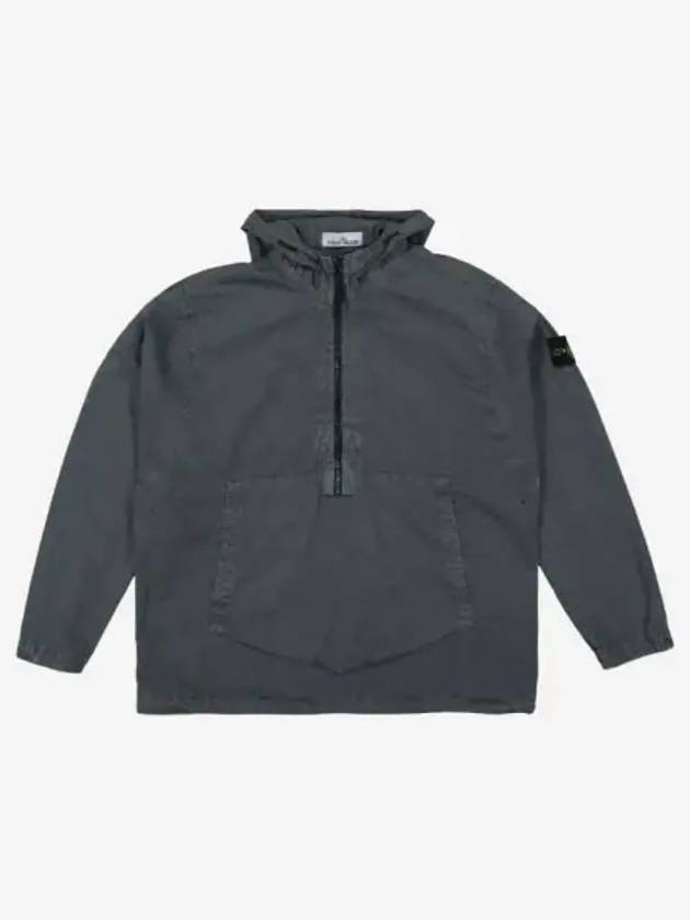 Brushed Cotton Anorak Lead Grey - STONE ISLAND - BALAAN 3