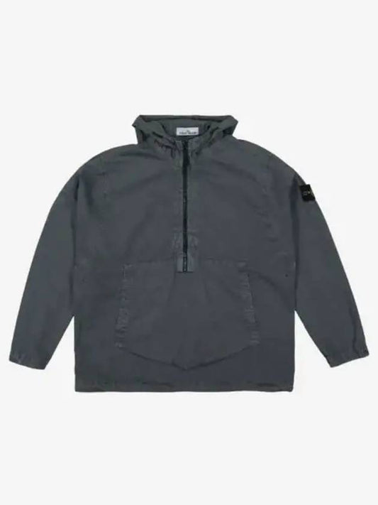 Brushed Cotton Anorak Lead Grey - STONE ISLAND - BALAAN 2