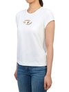 T Angie Peekaboo Logo Short Sleeve T-Shirt White - DIESEL - BALAAN 5