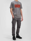 Lens Wappen Garment Dye Utility Cargo Pants Gray - CP COMPANY - BALAAN.