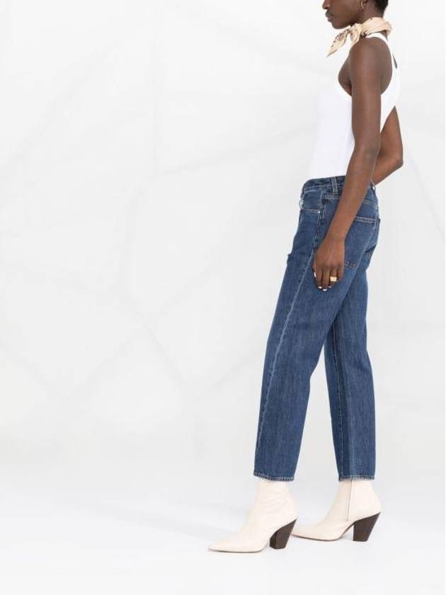 Twist Seam Straight Jeans Blue - TOTEME - BALAAN 5