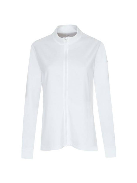 Women's Dry Fit UV Victory Full Zip Up Jacket White - NIKE - BALAAN 1