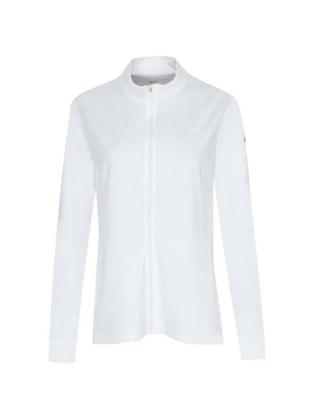 Women's Dri Fit UV Victory Full Zip Up Jacket White - NIKE - BALAAN 1