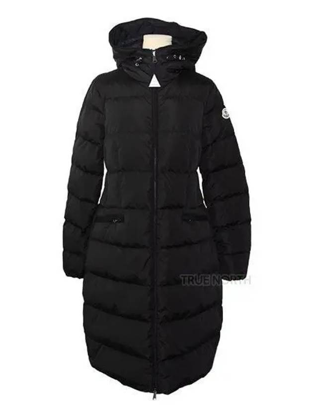 Women s 1C00021 539ZD 999 Aboseto Long Padded Jumper Black 1085967 - MONCLER - BALAAN 1