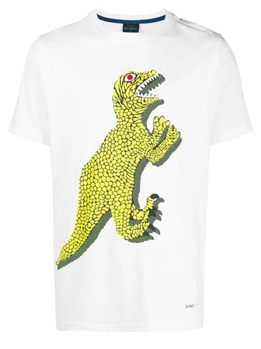 Dino Printing Short Sleeve T-Shirt White - PAUL SMITH - BALAAN 1