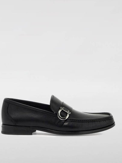 Gancini Calfskin Loafers Black - SALVATORE FERRAGAMO - BALAAN 2