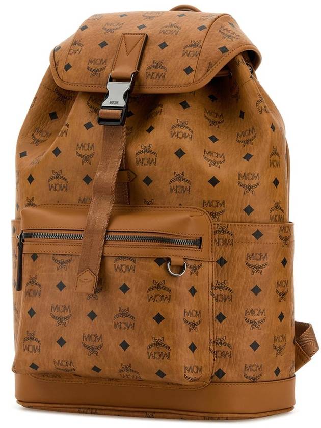 Brandenburg Medium Visetos Backpack Brown - MCM - BALAAN 3