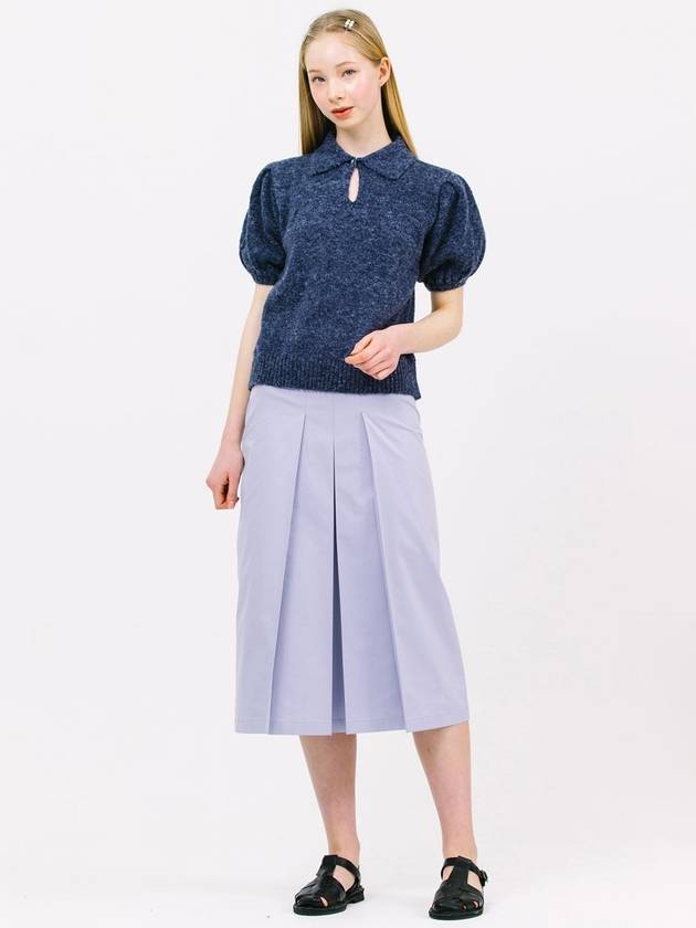 3 tuck A line skirt_lavender - JUN BY JUN K - BALAAN 3