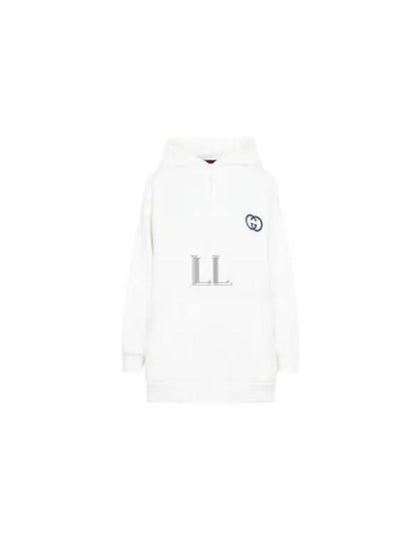 Cotton Jersey Hoodie White - GUCCI - BALAAN 2