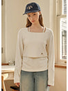 Lady layered shirring tee - MICANE - BALAAN 1