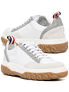 Court Rubber Sole Knit Low Top Sneakers White - THOM BROWNE - BALAAN 2