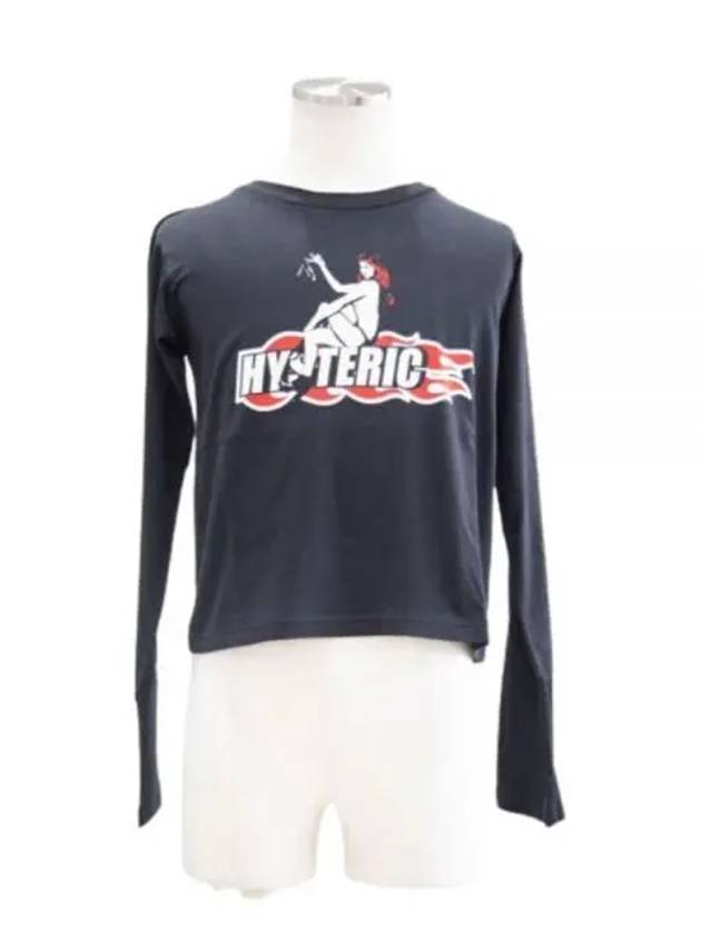 01241CL029 Frame Girl Long Sleeve T Shirt - HYSTERIC GLAMOUR - BALAAN 1