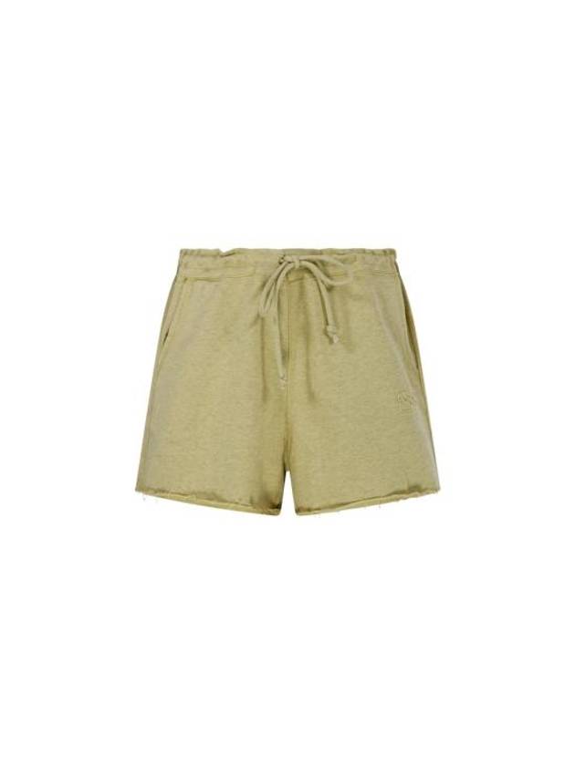 short pants T3682 762 LEEK GREEN - GANNI - BALAAN 1