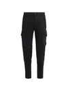 Lens Detail Panel Cargo Straight Pants Black - CP COMPANY - BALAAN 2