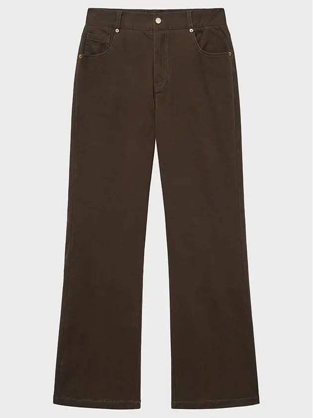 Moleskine Cinchback Flare Pants Brown - NOIRER - BALAAN 3